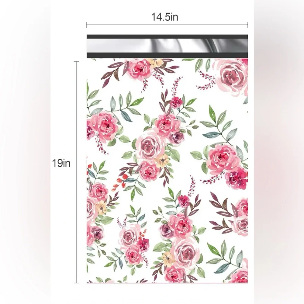 Bundle of 25 Floral 14.5”x 19” Floral Polymailers